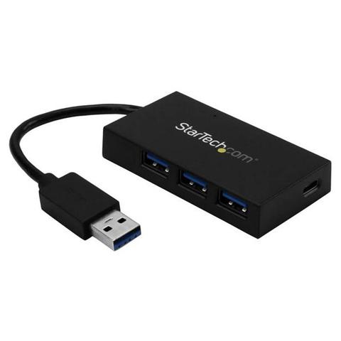 StarTech 4 Port USB 3.0 Hub 5Gbps - 3 USB-A & 1 USB-C - USB Bus Powered
