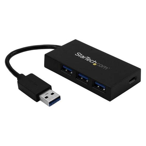 StarTech 4 Port USB 3.0 Hub (USB-A) - 3 USB-A & USB-C - Self/Bus Power