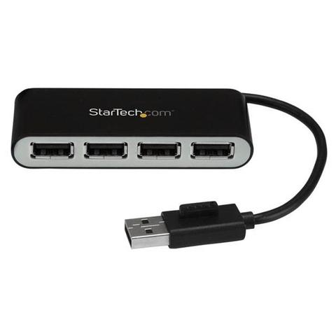 StarTech 4Port USB 2.0 Hub - Portable - 4 Port USB Hub - Mini USB Hub