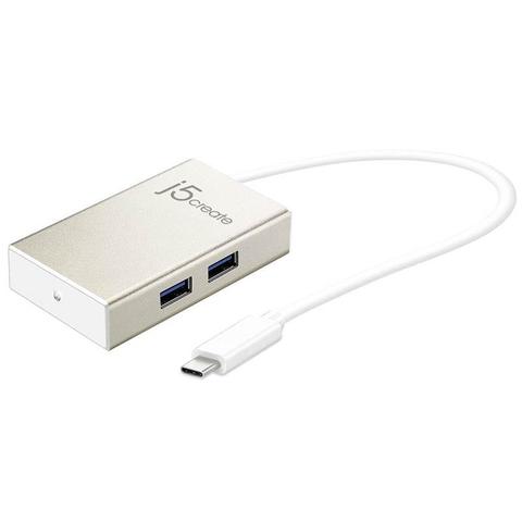 j5create JCH343 USB Type-C to 4 Port USB Type-A Hub