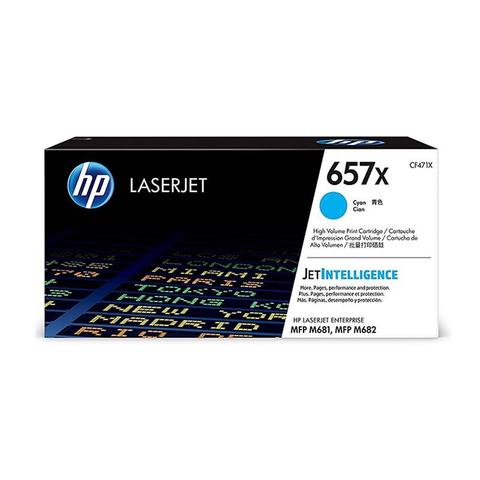 HP 657X LaserJet Toner Cartridge - Cyan (CF471X)