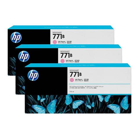 HP 771B 775ML 3-Pack Ink Cartridge - Light Magenta (B6Y27A)