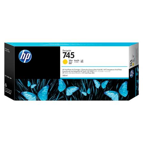 HP 745 300ML Ink Cartridge - Yellow (F9K02A)