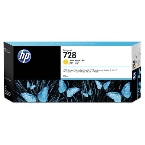 HP 728 300ML DesignJet Ink Cartridge - Yellow (F9K15A)