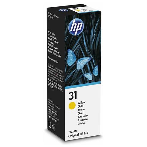 HP 31 70ML Original Ink Bottle - Yellow (1VU28AA)