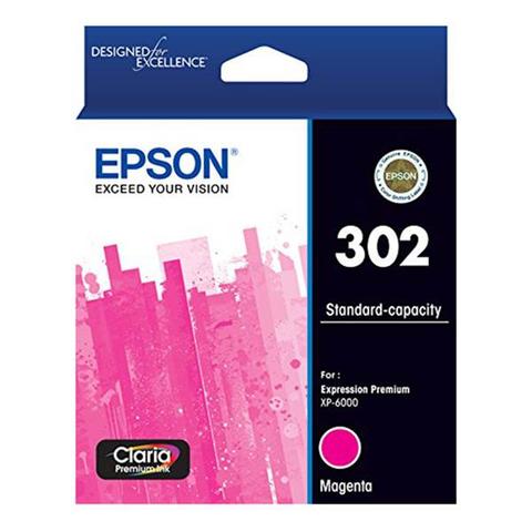 Epson 302 Standard Capacity Claria Premium Magenta Ink Cartridge