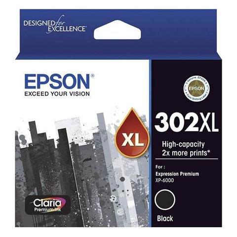 Epson 302XL High Capacity Claria Premium Black Ink Cartridge