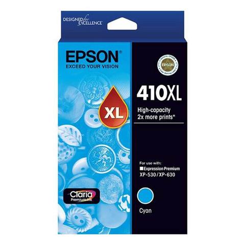 Epson 410XL High Capacity Claria Premium Cyan Ink Cartridge