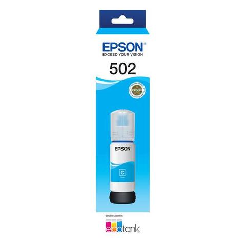Epson T502 EcoTank Cyan Ink Bottle