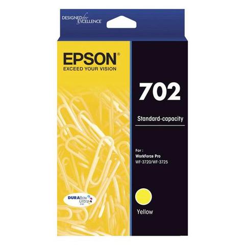 Epson 702 Standard Capacity DURABrite Ultra Yellow Ink Cartridge