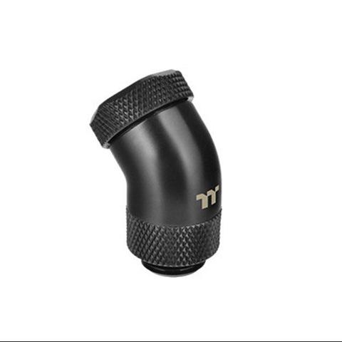 Thermaltake Pacific G1/4 PETG Tube 45-Degree 12mm OD Compression - Black