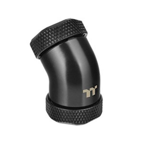 Thermaltake Pacific G1/4 PETG Tube 45-Degree 12mm OD Dual Compression - Black