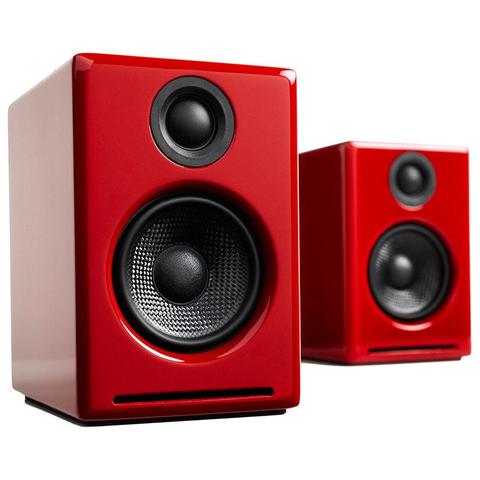 Audioengine A2+ Wireless Desktop Speakers - Gloss Red