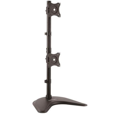 StarTech Vertical Dual Monitor Stand - Steel - For Monitors up to 27in