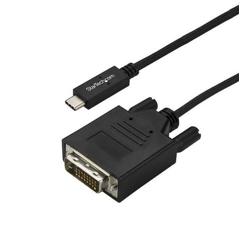 StarTech 10' USB C to DVI Cable Adapter 1080p Video USB Type C to DVI-D