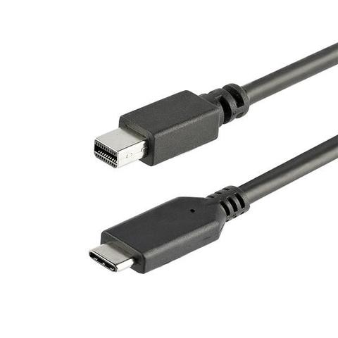 StarTech 1m / 3 ft USB-C to Mini DisplayPort Cable - 4K 60Hz - Black