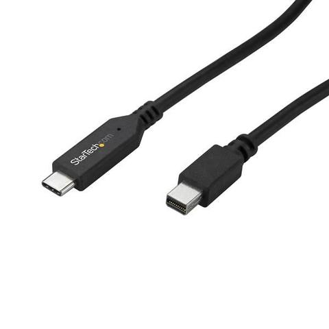 StarTech 1.8m / 6 ft USB-C to Mini DisplayPort Cable - 4K 60Hz - Black