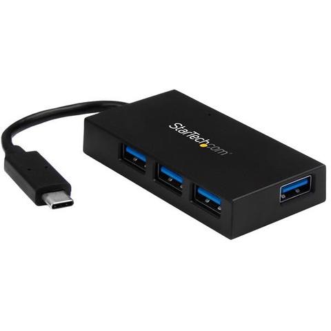 StarTech 4 Port USB C Hub 5Gbps - USB-C to 4x USB-A - Self/Bus Powered