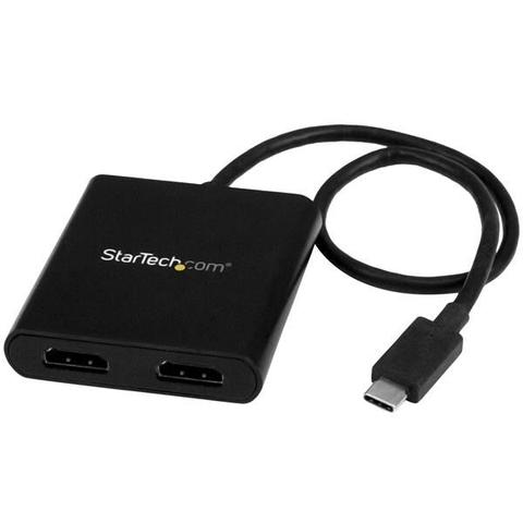 StarTech 2-Port Multi Monitor Adapter - USB-C to HDMI Video - MST Hub
