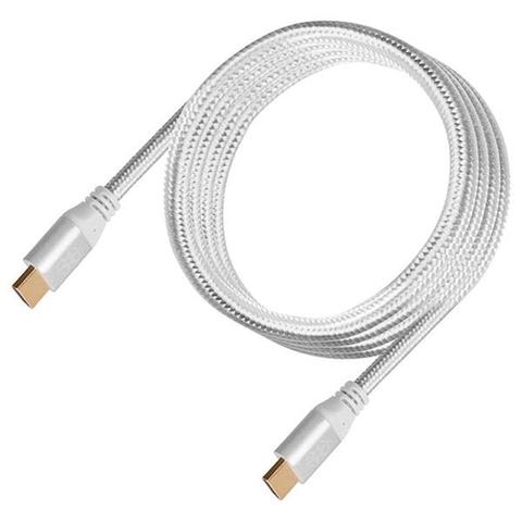 SilverStone CPH01C Premium Braided 1.8m 4K HDMI Cable - Silver