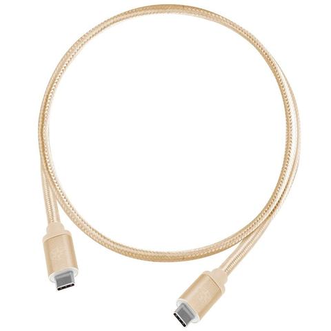 SilverStone CPU06 1m M/M USB Type-C to USB Type-C Cable - Gold