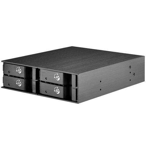 SilverStone FS204B 4-Bay 5.25" Cage for 2.5" SAS/SATA HDDs