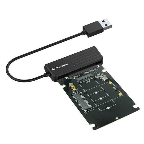 Simplecom SA225 USB 3.0 to mSATA + M.2 (NGFF B Key) 2 In 1 Combo Adapter