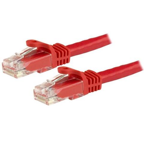 StarTech CAT6 Ethernet Cable 15m Red 650MHz 100W Snagless Patch Cord