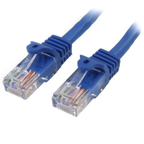 StarTech 0.5m Blue Cat5e / Cat 5 Snagless Ethernet Patch Cable 0.5 m