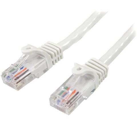 StarTech 0.5m White Cat5e / Cat 5 Snagless Ethernet Patch Cable 0.5 m