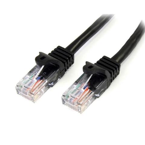 StarTech 7m Black Cat5e / Cat 5 Snagless Ethernet Patch Cable 7 m