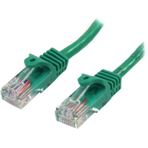 StarTech 0.5m Green Cat5e / Cat 5 Snagless Ethernet Patch Cable 0.5 m