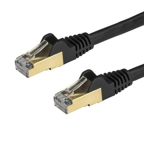StarTech 2 m CAT6a Ethernet Cable - 10GbE STP Snagless 100W PoE Black