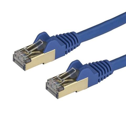StarTech 1 m CAT6a Ethernet Cable - 10GbE STP Snagless 100W PoE Blue