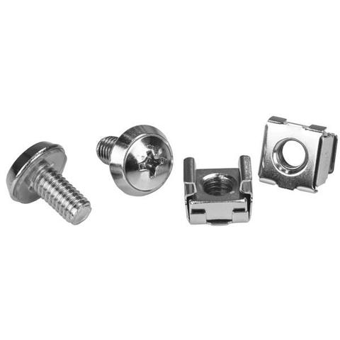 StarTech M6 Rack Screws and M6 Cage Nuts - M6 Nuts and Screws - 20 Pack