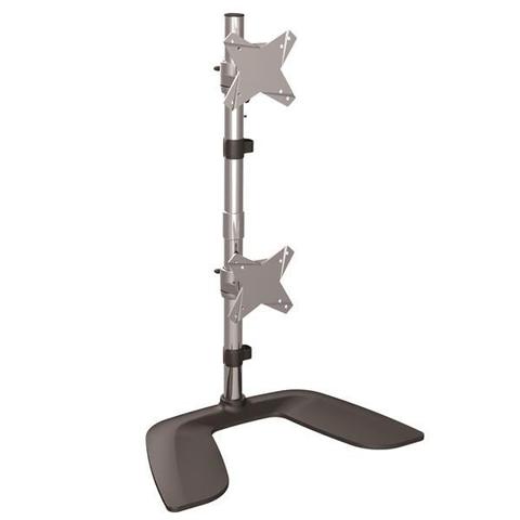 StarTech Vertical Dual Monitor Stand - Free Standing Mount 27 inch VESA
