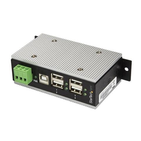 StarTech 4 Port USB 2.0 Hub - Metal/Industrial - Extended Temp/ESD