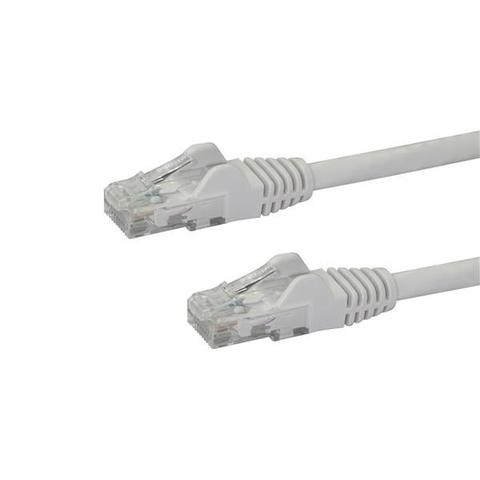 StarTech CAT6 Ethernet Cable 50cm White 650MHz 100W Snagless Patch Cord