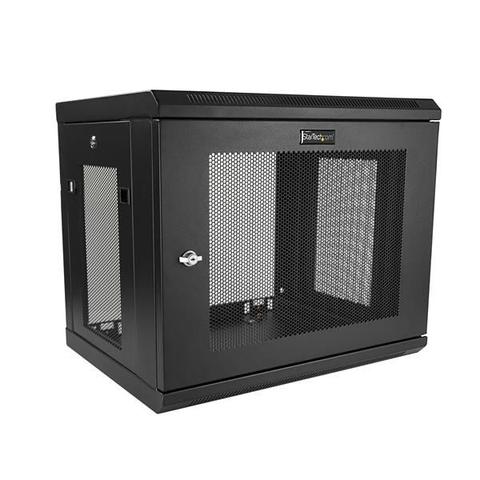 StarTech 2 Post 9U 19" Wall Mount Network Cabinet 6-15" Deep - w/Shelf
