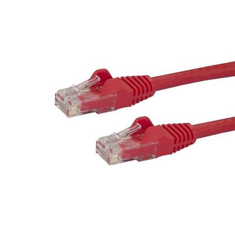 StarTech CAT6 Ethernet Cable 50cm Red 650MHz 100W Snagless Patch Cord
