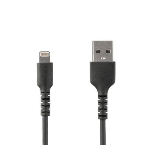 StarTech 3ft/1m Durable USB-A to Lightning Cable MFi Certified, Black