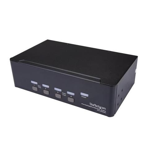 StarTech 4 Port Dual DisplayPort KVM Switch - DP KVM Switch - 4K (60Hz)