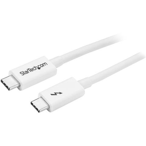 StarTech 2m Thunderbolt 3 Cable - 20Gbps - White - Thunderbolt USB-C DP