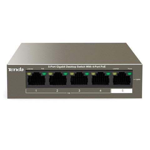 Tenda TEG1105P-4-63W 5-Port Gigabit Unmanaged Ethernet Switch with 4-Port PoE