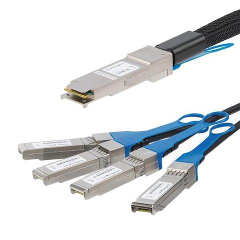 StarTech MSA Uncoded QSFP+ Breakout Cable 2m 40GbE QSFP+ to 4x SFP+ DAC