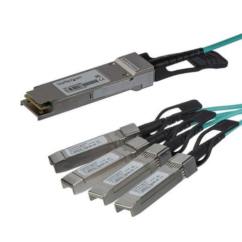 StarTech QSFP+ Breakout Cable for Cisco QSFP-4X10G-AOC10M 15m 40GbE DAC