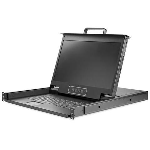 StarTech Rackmount KVM Console HD - 1U 17" LCD VGA KVM Drawer w/Cables