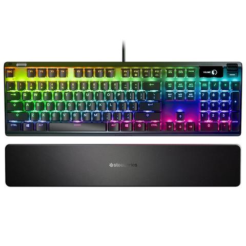 SteelSeries Apex 7 OLED Mechanical Gaming Keyboard - QX2 Blue Switches