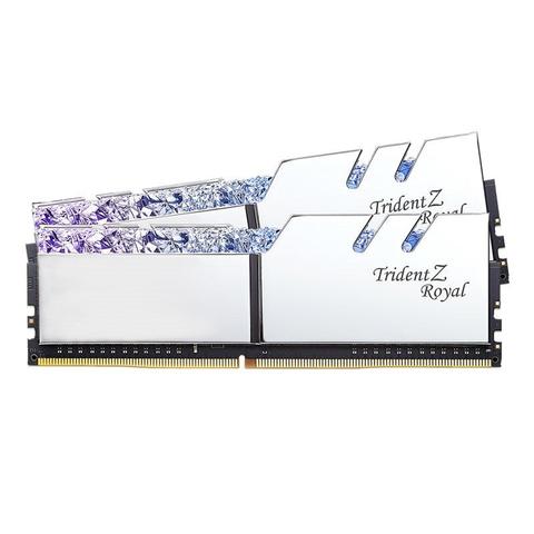 G.Skill Trident Z RGB Royal 32GB (2x 16GB) DDR4 3200MHz Desktop Memory- Silver
