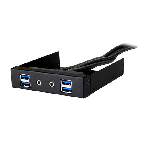 SilverStone FP32-E USB 3.0 and HD Audio 3.5" Front Drive Bay Expansion - Black